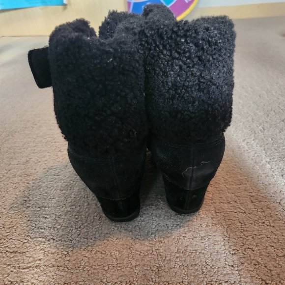 Ash genuine suede shearling wedge boots sz EU 37/US 6 - Picture 6 of 6